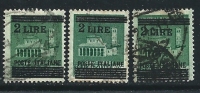 ● ITALIA - LUOGOTENENZA 1945 - Soprastampato - N.° 525 Usati - Cat. ? € - Lotto N. 846 - Usati