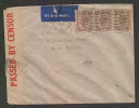 Great Britain   1941  Perfined Stamps AM Censored Cover To India # 37891 - Storia Postale