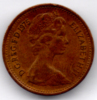 GREAT BRITAIN / GRAN BRETAGNA - ELIZABETH II -  1/2 NEW PENNY ( 1975 ) - 1/2 Penny & 1/2 New Penny