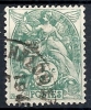 1900 FRANCIA USATO ALLEGORIA TIPO BLANC 5 CENT - FR009 - 1900-29 Blanc