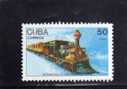 CUBA 1964 TRAIN RAILWAY LOCOMOTIVE - TRENO LOCOMOTIVA FERROVIA MNH - Neufs