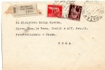 1945 LETTERA RACC. CON ANNULLO MACERATA - Poststempel