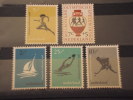 PAESI BASSI - 1956 OLIMPIADI MELBOURNE 4 Valori - NUOVI(++) - TEMATICHE - Unused Stamps