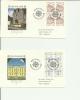 EUROPA CEPT 1978  - DENMARK -SET OF 2 FDC  BUILDINGS DESIGN W4 STAMP EA 1 W KR.1.20-1 W KR 1.50 MAY 11,1978 RE DE13-14 - 1978