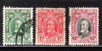 Southern Rhodesia 1931-37 King George VI 3v Used - Southern Rhodesia (...-1964)