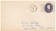 USA Postal Stationery Cover Chicago 15-11-1954 - 1941-60