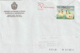 18-San Marino-Storia Postale 2009-La Lettera - Brieven En Documenten