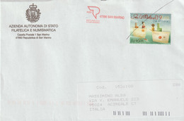 18-San Marino-Storia Postale 2009-La Lettera - Covers & Documents