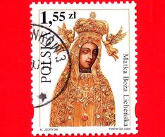 POLONIA - Usato - 2000 - Arte - Madonna - Lichen - Matka Boza Lichenska  - 1.55 Zl - Used Stamps