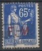 1933-39 FRANCIA USATO FRANCHIGIA 65 CENT - FR092 - Timbres De Franchise Militaire