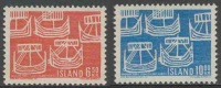 Iceland Island 1969 Mi 426 /7 YT 381 /2 ** 100 Years Postal Administrations Nordic Cooperation ) - NORTH / NORDEN - Nuovi