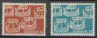 Danmark Denmark Dänemark 1969 Mi 475 /6 YT 485 /6 ** Viking Ships - 50th Ann. Nothern Countries´Union / Postverwaltungen - Unused Stamps