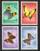 1966 Malawi Farfalle Butterflies Schmetterlinge Papillons Set MNH** Te155 - Malawi (1964-...)