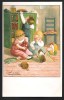 P. Ebner. N° 73. REPRODUCTION Belle Qualité. Enfants, Jouets.. "Le Gouter" - Ebner, Pauli