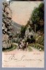 Jolie CP Ancienne Précurseur Suisse Gorges De Moûtiers Jura Bernois - CAD 3-09-1901 - Attelage Diligence Cheval - Other & Unclassified