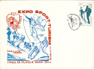 ALPINISM, SKI, BOB, 1986, SPECIAL COVER, OBLITERATION CONCORDANTE, ROMANIA - Klimmen