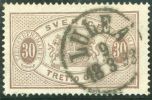 Heimat Schweden LULEA 1893-03-18 Vollstempel Auf Dienst 30 Öre Mi#D9Ba - Servizio
