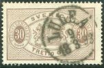 Heimat Schweden LULEA 1893-03-18 Vollstempel Auf Dienst 30 Öre Mi#D9Ba - Service