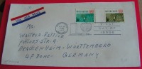 =UNO NY FDC 1962 BRIFE AIR MAIL,nr120,121 - Lettres & Documents