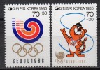 Corée Du Sud - Jeux De Séoul 1988 - Yvert N° 1263 & 1264 ** - Sommer 1988: Seoul