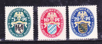 ALLEMAGNE N° 368/370 MILLÉSIME 1925  NEUF SANS CHARNIÈRE - Neufs