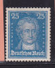 ALLEMAGNE N°385 25P BLEU GOETHE NEUF SANS CHARNIÈRE - Unused Stamps