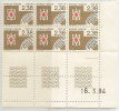 (d) Bloc De 6 Timbres Coin Daté Du N°184 (carreau) (16/03/1984) - Préoblitérés