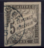 COLONIES GENERALES TAXE N° 5 Oblitéré Gosier (Guadeloupe) - Postage Due