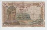 Billets De 50 Francs  " CERES "  -  25-2-1937  -  ETAT / B - 50 F 1934-1940 ''Cérès''