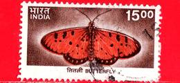 INDIA - Usato - 2000 - Farfalla - Butterfly - 15.00 - Usati