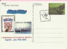 ADMISSION OF CROATIA TO NATO (Philatelic Exhibition), Zagreb, 15.7.2008., Croatia, Carte Postale - NATO