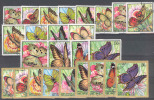 Burundi COB 274/89+airmail 82/90 Butterflys Used - Used Stamps