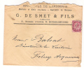 Belgique: Lettre  : Appareils De Brasserie  G. DE SMET & Fils   Obl. 23/10/1901 - Biere