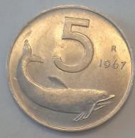 1967 - Italia 5 Lire   ----- - 5 Liras