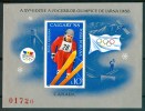 1987 Romania "Calgary 88" Olimpiadi Olympic Games Jeux Olympiques Block Imperforate MNH** Fo135 - Winter 1988: Calgary