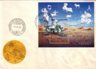 1977. Hungary, Space  Flight, Viking On The Mars,, Block, FDC - FDC