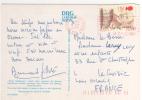 Timbre Yvert N° 1468  Et Oblitération Rouge  / CP,carte , Postcard Du  16/07/90 Pour La France - Lettres & Documents