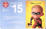 TARJETA DE BRASIL DE LOS INCREIBLES  (DISNEY) - Disney