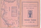 C0711 ORARIO FERROVIARIO TRENO VERDE 1958 - OPERA FEDERATIVA TRASPORTO AMMALATI A LOURDES - TRINO VERCELLESE - Europe