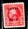 Canal Zone 1924 2 Cent Washington Issue #73  MH - Canal Zone