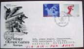 1980 CANADA FDC SENT BY AIRMAIL TO AUSTRIA LAKE PLACID OLYMPIC GAMES ICE HOCKEY - Hiver 1980: Lake Placid