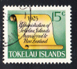 Tokelau Used Scott #18 History Of Tokelau - 15c Scroll - Administration Transferred To New Zealand - Tokelau