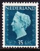 1947-48 Koningin Wilhelmina 35 Cent Groenblauw Ongestempeld NVPH 485* - Ongebruikt