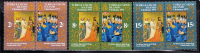 Turks & Caicos MNH Scott #240-#245 Se-tenant Pairs Christmas - Turcas Y Caicos