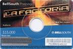 Lote TT127, Colombia, Tarjeta Telefonica, Phone Card, Bell South, CD, La Factoria, Very Rare - Colombie