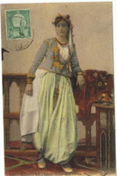 Femme Arabe Riche.  Timbre  Oblitérée     30 12 1913   Au  2 Janvier  1914 - Afrika