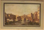 Guardi Le Pont Du Rialto Venise  Coll. Adolphe Schloss Peinture Sur Support Papier Canson TBE - Autres & Non Classés