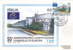 EUROPEAN COUNCIL CONSTITUTION CELEBRATION, 1999, CM. MAXI CARD, CARTES MAXIMUM, ITALY - Maximumkaarten