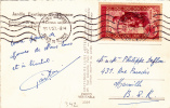 MONACO    Y.T. N° 342  Oblitéré Sur Carte - Poststempel