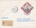 MONACO   Y.T. N° 496  497  498  501  Oblitéré  Sur Enveloppe - Poststempel